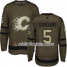 Calgary Flames Trikot Mark Giordano 5 Adidas 2017-2018 Camo Grün Authentic - Herren